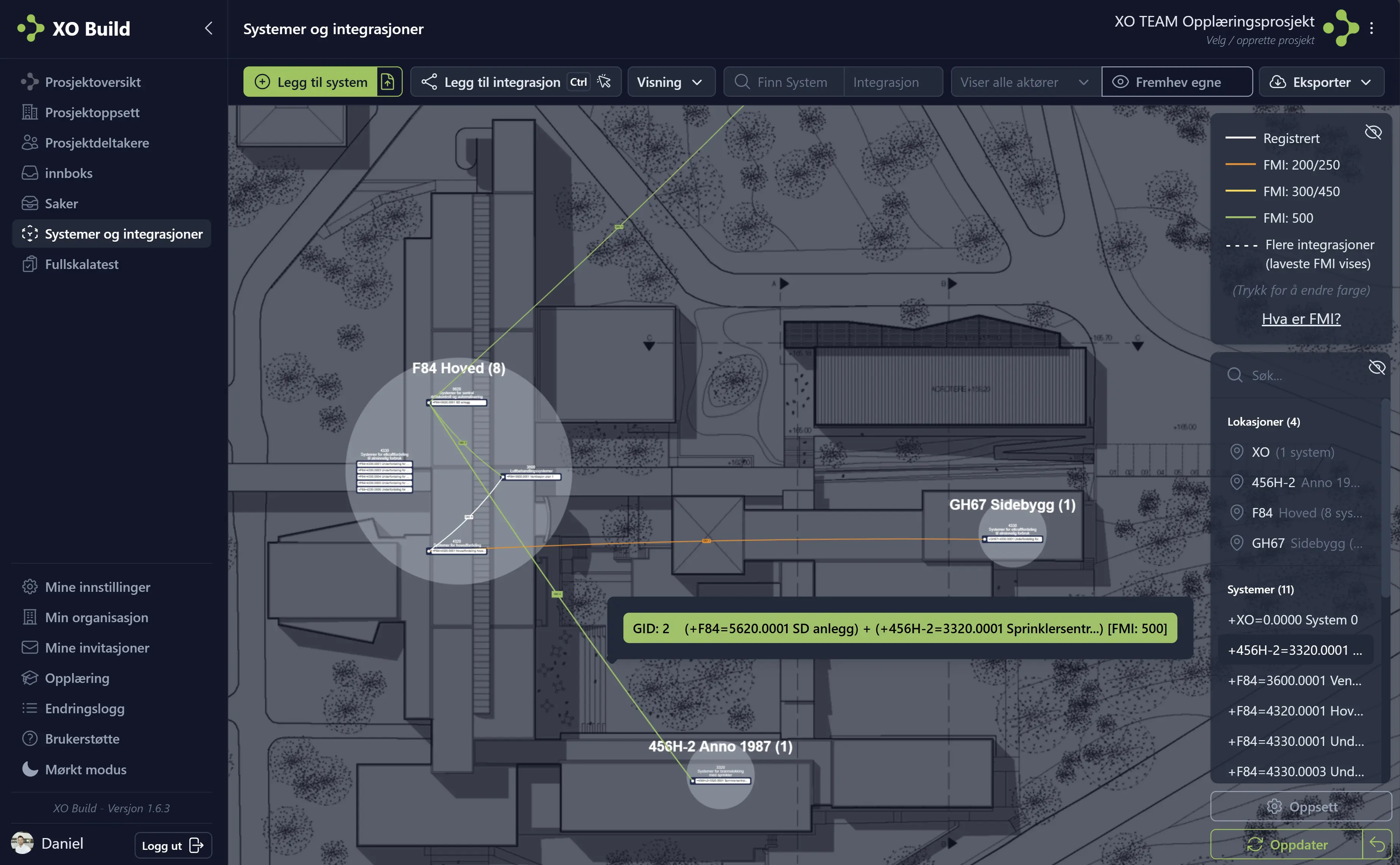 Xo Build skjermbilde oktober 2025